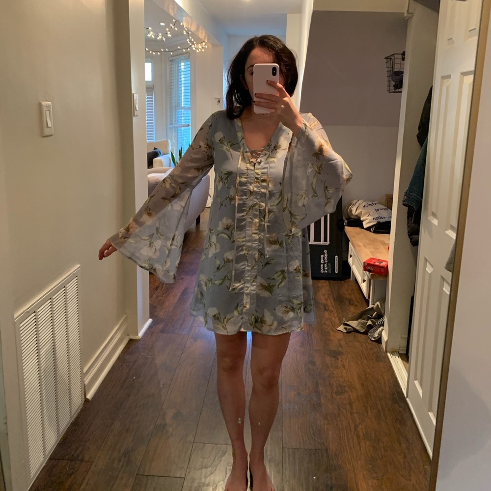 Light blue floral dress from Francesca’s
